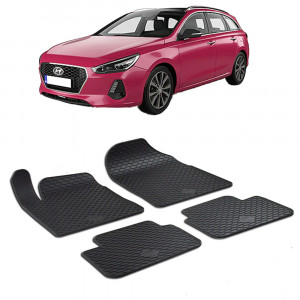 Hyundai I30 Hybrid Wagon (2017-) Set 4 covorase auto cauciuc Urban Line accesorii pentru autoturismul tau - masina v240264