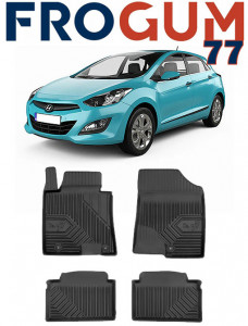 Hyundai I30 II Din 02.2012 - 01.2017, Hatchback , Set Covorase Auto Tip Tavita Premium 3D, din cauciuc accesorii pentru autoturismul tau - masina v166490