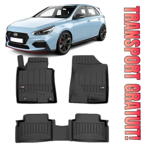 Hyundai I30 II Din 02.2012 - 06.2017, Combi , Set Covorase Auto Tip Tavita Premium 3D, din cauciuc