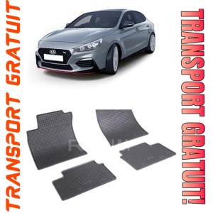 Hyundai I30 III, Coupe, fabricat din 02.2017 - Prezent, set covorase auto dedicate, din cauciuc 100% Premium