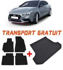 Hyundai I30 III Fastback din 12.2017 - 2020 *1, Set Covorase + tavita portbagaj auto accesorii pentru autoturismul tau - masina v2468