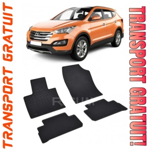 Hyundai Santa Fe IV Facelift, Suv, fabricat din 11.2020 - Prezent, set covorase auto dedicate, din cauciuc 100% Premium