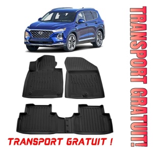 Hyundai Santa Fe Iv (Tm) (2018-2020) Set covorase auto cauciuc G.Modern Line 3D transport gratuit