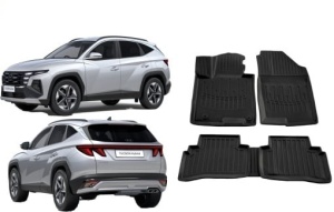 Hyundai Tucson (Nx4) (2021 - prezent) Set covorase auto cauciuc G.Modern Line 3D - Img 2