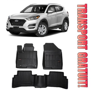 Hyundai Tucson, Suv, Din 12.2020 - Prezent , Set Covorase Auto Tip Tavita Premium 3D, din cauciuc