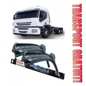Iveco Stralis Set 2 stergatoare parbriz Bosch Bosch Aerotwin 65 cm/65 cm compatibile cu Iveco Stralis I din 2002 (65 cm / 65 cm)
