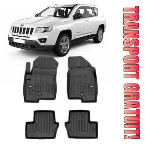Jeep Compass I, Suv, Din 07.2007 - 07.2017 , Set Covorase Auto Tip Tavita Premium 3D, din cauciuc