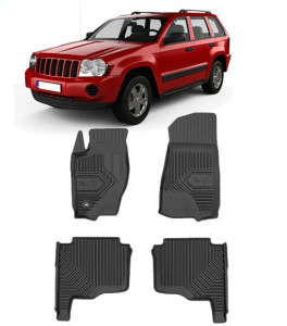 Jeep Grand Cherokee III Din 2005 - 2010, Suv , Set Covorase Auto Tip Tavita Premium 3D, din cauciuc accesorii pentru autoturismul tau - masina v167532