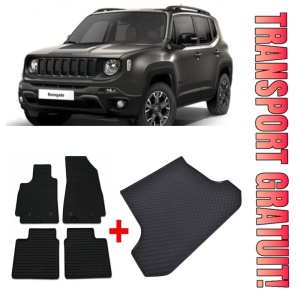 Jeep Renegade Set Covorase + tavita portbagaj auto Jeep Renegade 4xe PHEV fabricatie 06.2020 - prezent, caroserie suv