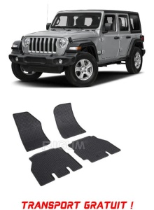 Jeep Wrangler, Suv, fabricat din 05.2018 - Prezent, 5 Usi, set covorase auto dedicate, din cauciuc 100% Premium - Transport Gratuit accesorii pentru autoturismul tau - masina v39209