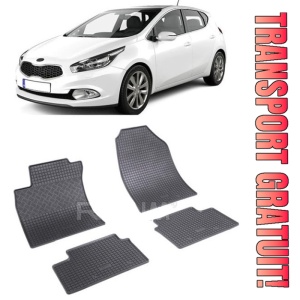 Kia Ceed III, Hatchback, fabricat din 06.2018 - Prezent, set covorase auto dedicate, din cauciuc 100% Premium