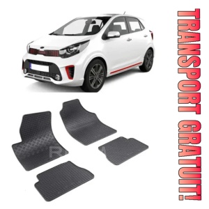 Kia Picanto I, Hatchback, fabricat din 2004 - 03.2011, set covorase auto dedicate, din cauciuc 100% Premium