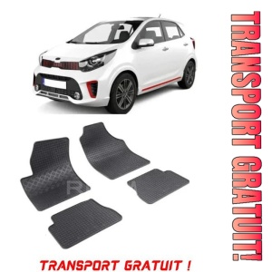 Kia Picanto I, Hatchback, fabricat din 2004 - 03.2011, set covorase auto dedicate, din cauciuc 100% Premium - Transport Gratuit