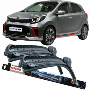 Kia Picanto Set 2 stergatoare parbriz Bosch Bosch Aerotwin compatibile cu Kia Picanto 2017 (60 cm / 34 cm) accesorii pentru autoturismul tau - masina v132352