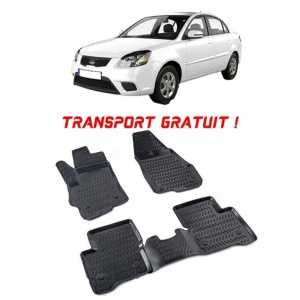 Kia Rio II 2005-2011 Set 4 covorase auto din cauciuc tip tavita premium line 3D - Transport Gratuit! accesorii pentru autoturismul tau - masina v48917