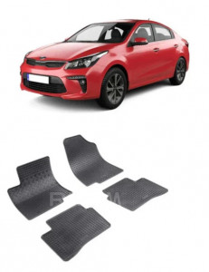 Kia Rio III, Hatchback, fabricat din 08.2011 - 01.2017, set covorase auto dedicate, din cauciuc 100% Premium accesorii pentru autoturismul tau - masina v159037