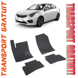 Kia Rio IV, Hatchback, fabricat din 02.2017 - Prezent, set covorase auto dedicate, din cauciuc 100% Premium