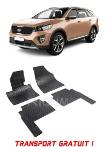 Kia Sorento III, Suv, fabricat din 02.2015 - 07.2020, Rand 3, set covorase auto dedicate, din cauciuc 100% Premium - Transport Gratuit accesorii pentru autoturismul tau - masina v39131