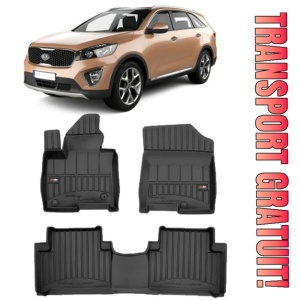 Kia Sorento IV Xl Hybrid Din 10.2020 - Prezent, Suv , Set Covorase Auto Tip Tavita Premium 3D, din cauciuc