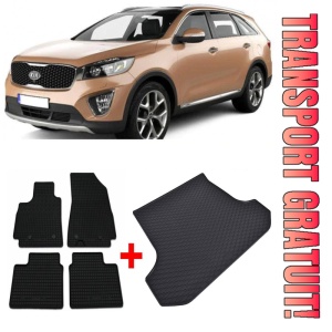 Kia Sorento Set Covorase + tavita portbagaj auto Kia Sorento IV fabricatie 10.2020 - prezent, caroserie suv, 5 locuri