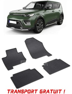 Kia Soul III EV, Hatchback, fabricat din 05.2019 - Prezent, set covorase auto dedicate, din cauciuc 100% Premium - Transport Gratuit accesorii pentru autoturismul tau - masina v39107