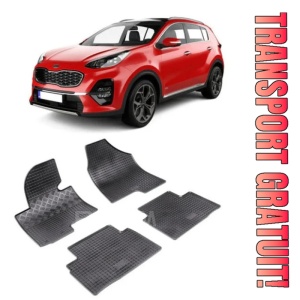 Kia Sportage III, Suv, fabricat din 08.2010 - 12.2015, set covorase auto dedicate, din cauciuc 100% Premium