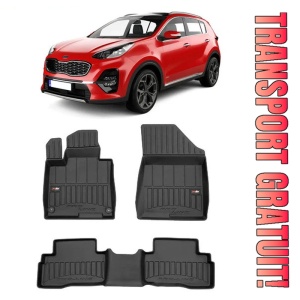 Kia Sportage V Hybrid Din 2022 - Prezent, Suv , Set Covorase Auto Tip Tavita Premium 3D, din cauciuc