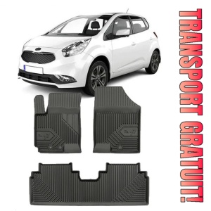 Kia Venga Din 2009 - 2019, Hatchback , Set Covorase Auto Tip Tavita Premium 3D, din cauciuc