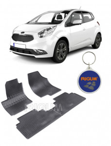 Kia Venga, Hatchback, fabricat din 2009 - 2019, set covorase auto dedicate, din cauciuc 100% Premium accesorii pentru autoturismul tau - masina v159542