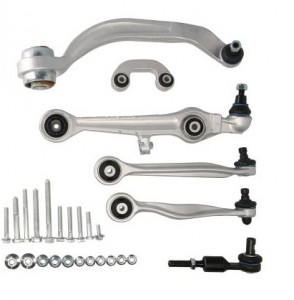 Kit complet de brate suspensie fata, compatibil cu Audi A4 B6 combi fabricat intre anii 2001-2004 accesorii pentru autoturismul tau - masina v108004