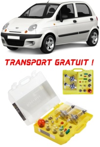 Kit trusa Set becuri H4 compatibila cu Chevrolet Matiz din 1998 - 2005 , bec far, semnalizare , pozitie, iluminare numar, frana, plafoniera, stop frana