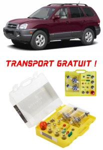 Kit trusa Set becuri H4 compatibila cu Hyundai Santa Fe din 2000 – 2012 , bec far, semnalizare , pozitie, iluminare numar, frana, plafoniera, stop frana