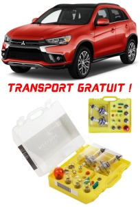 Kit trusa Set becuri H4 compatibila cu Mitsubishi ASX din 2010 - 2017 , bec far, semnalizare , pozitie, iluminare numar, frana, plafoniera, stop frana