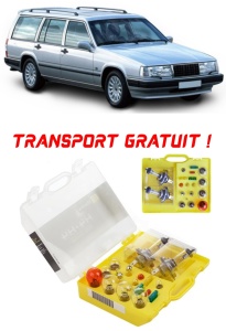 Kit trusa Set becuri H4 compatibila cu Volvo V90 I din 1996 - 1998 , bec far, semnalizare , pozitie, iluminare numar, frana, plafoniera, stop frana