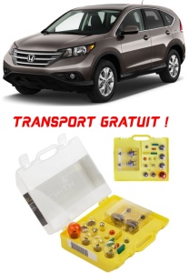 Kit trusa Set becuri H7 compatibila cu Honda CR-V din 2001 - 2016 , bec far, semnalizare , pozitie, iluminare numar, frana, plafoniera, stop frana