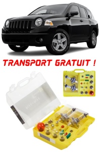 Kit trusa Set becuri H7 compatibila cu Jeep Compass din 2007 - 2017 , bec far, semnalizare , pozitie, iluminare numar, frana, plafoniera, stop frana