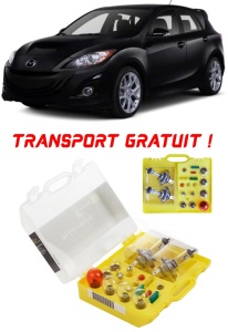 Kit trusa Set becuri H7 compatibila cu Mazda Mazda 3 din 2013 - 2019 , bec far, semnalizare , pozitie, iluminare numar, frana, plafoniera, stop frana