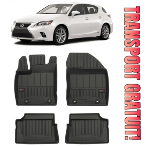 Lexus Ct200H, Hatchback, Din 2011 - Prezent , Set Covorase Auto Tip Tavita Premium 3D, din cauciuc