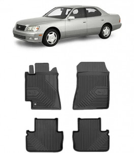 Lexus Is I Din 1998 - 2005, Sedan , Set Covorase Auto Tip Tavita Premium 3D, din cauciuc accesorii pentru autoturismul tau - masina v161880