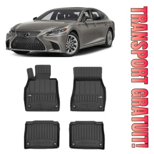 Lexus Ls III Din 2000 - 2006, Sedan , Set Covorase Auto Tip Tavita Premium 3D, din cauciuc
