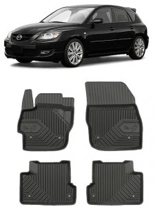 Mazda 3 II Din 05.2009 - 08.2013, Hatchback , Set Covorase Auto Tip Tavita Premium 3D, din cauciuc accesorii pentru autoturismul tau - masina v166673