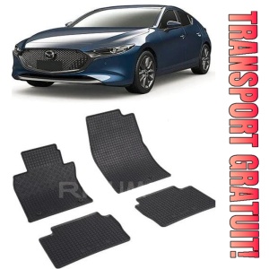 Mazda 3 IV, Hatchback, fabricat din 03.2019 - Prezent, set covorase auto dedicate, din cauciuc 100% Premium