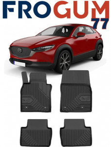 Mazda CX-30 Din 08.2019 - Prezent, Suv , Set Covorase Auto Tip Tavita Premium 3D, din cauciuc accesorii pentru autoturismul tau - masina v169065