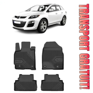 Mazda CX-7 Din 07.2007 - 08.2012, Suv, Nu Corespunde Pentru 4X4 , Set Covorase Auto Tip Tavita Premium 3D, din cauciuc