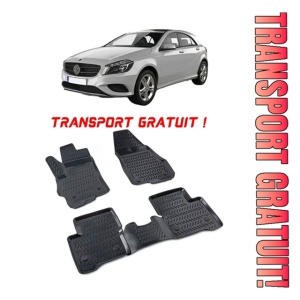Mercedes A Class W176 2013-2018 Set 4 covorase auto din cauciuc tip tavita premium line 3D - Transport Gratuit!
