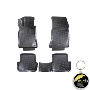 Mercedes CLA I (C117) 2013-2019 Set 4 covorase auto din cauciuc tip tavita premium line 3D accesorii pentru autoturismul tau - masina v242609