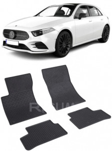 Mercedes Clasa A W177, Hatchback, fabricat din 08.2019 - Prezent, set covorase auto dedicate, din cauciuc 100% Premium accesorii pentru autoturismul tau - masina v160869
