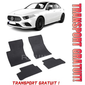 Mercedes Clasa A W177, Hatchback, fabricat din 08.2019 - Prezent, set covorase auto dedicate, din cauciuc 100% Premium - Transport Gratuit