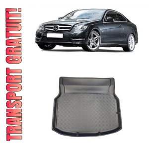 Mercedes clasa C W204 Coupe din 06.2011 - 12.2015, Tavita Pentru Portbagaj Lux Premium Dedicata, Bancheta Rabatabila (V2) *1