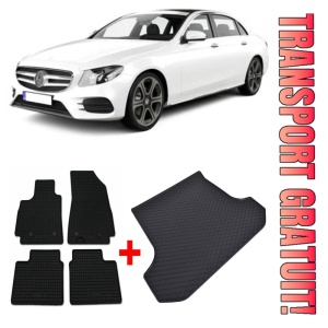 Mercedes Clasa E Set Covorase + tavita portbagaj auto Mercedes E-Class W212 fabricatie 2009 - 10.2016, caroserie combi